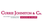 Currie Johnston & Co incorp. Wood & Muir Logo