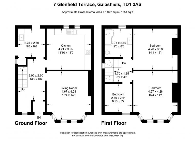 3 Bed SemiDetached Villa in Guide Price £285,000 7 Glenfield Terrace