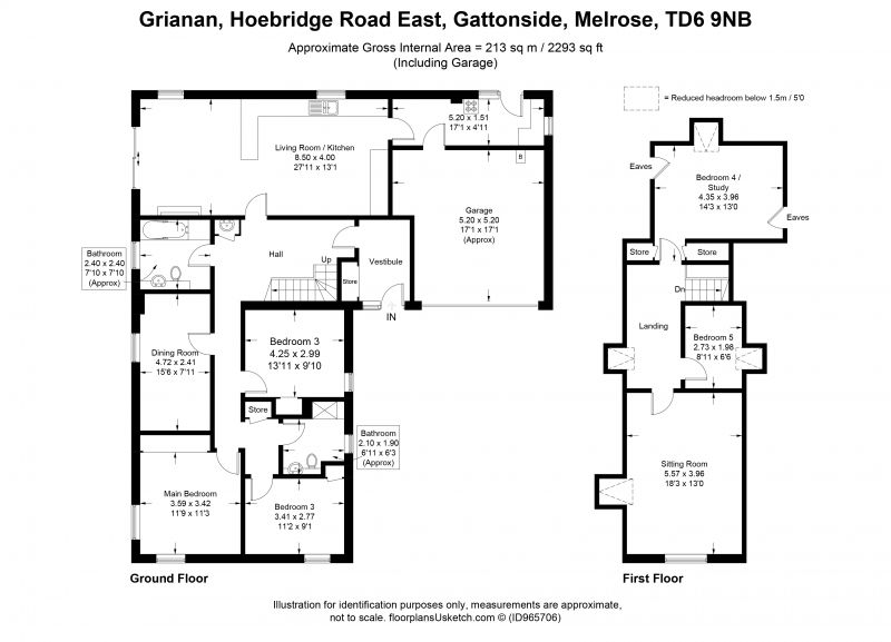 5 Bed Detached Villa in Gattonside Offers Over £550,000 Grianan